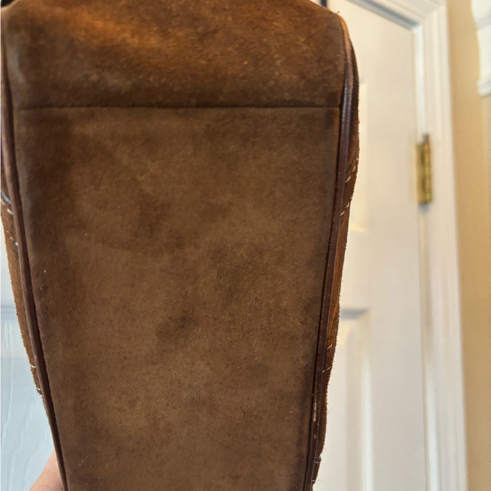 Coach VINTAGE Y2K 2006 (F10410) Mahogany Brown Suede Gallery Tote in VGUC - Picture 6 of 16